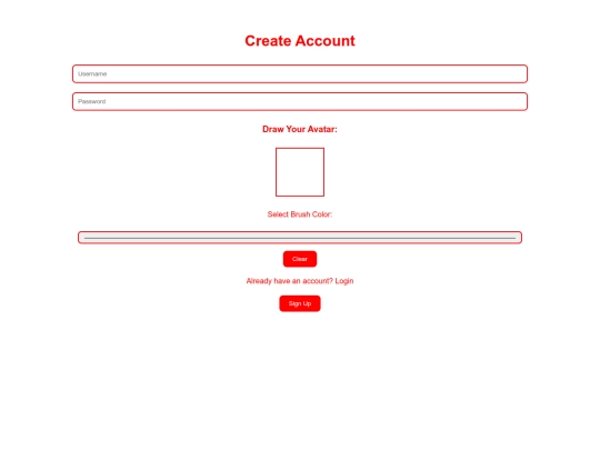signup screenshot