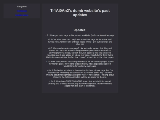history screenshot