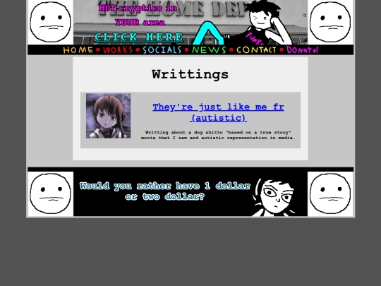 works/writtings screenshot