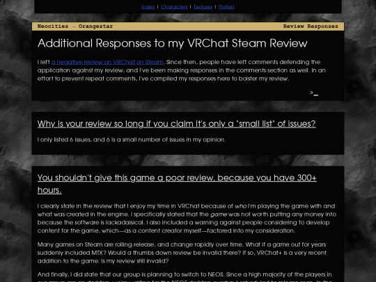 responses screenshot
