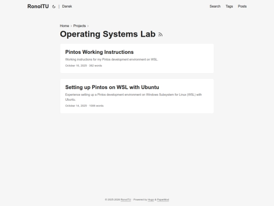 projects/oslab/page/1 screenshot