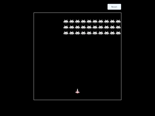game/JavascriptGames/Space Invaders screenshot