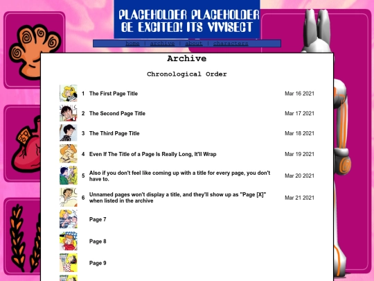 archive screenshot