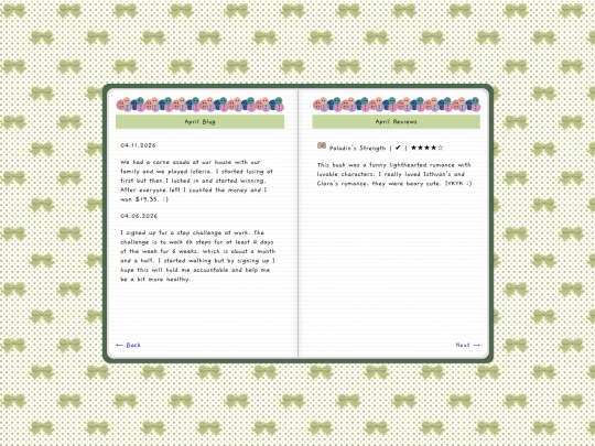 digital journal/page3 screenshot