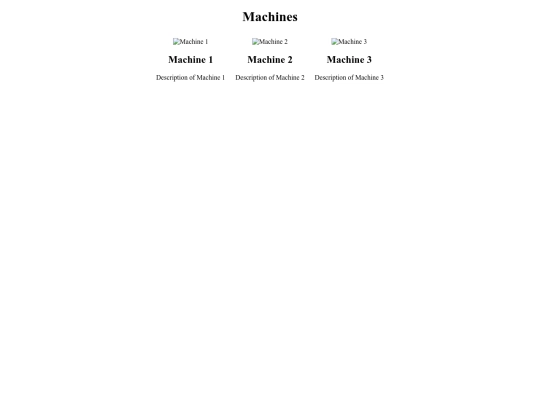 Machines screenshot