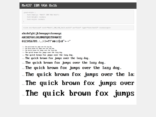 fonts/demo screenshot