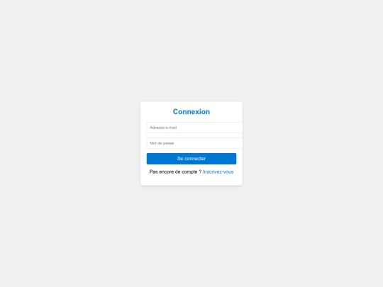 Login screenshot