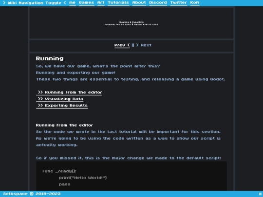 tutorials/godot3/about-running screenshot