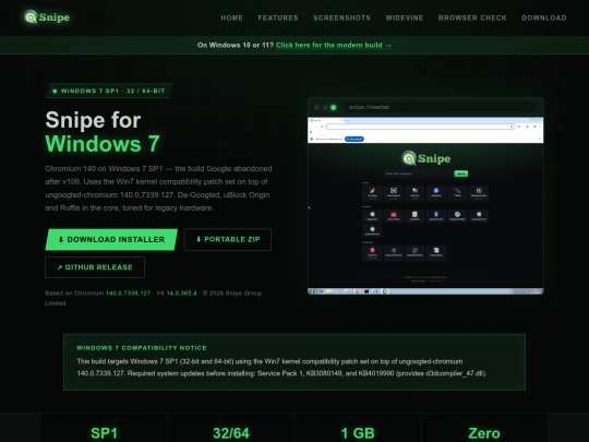 Knowlegde/Snipe for Windows 7 SP1 — v140.0.7339.127 screenshot