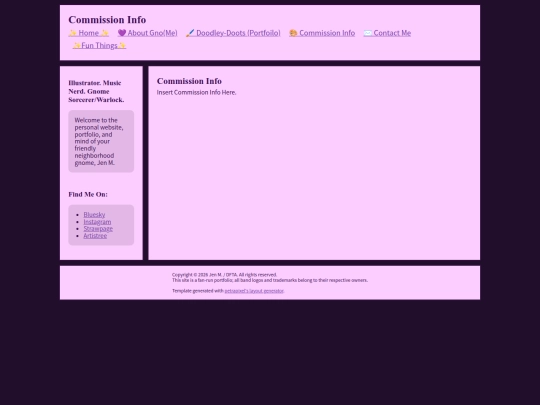 commissions screenshot