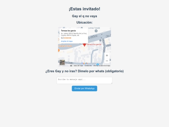 Invitación screenshot