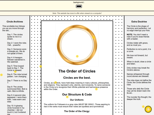 circles screenshot