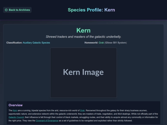 bestiary/kern screenshot