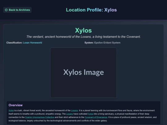 bestiary/xylos screenshot