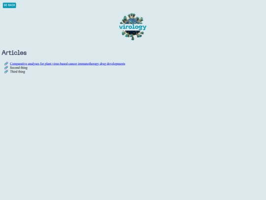 Virology screenshot