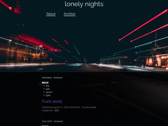 rant/2020/08/27/fuck-2020 screenshot
