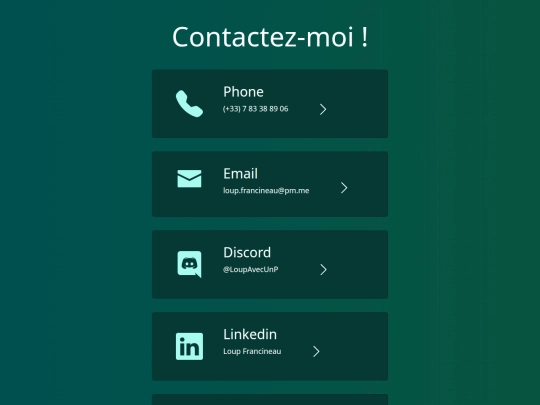 blog/contact screenshot