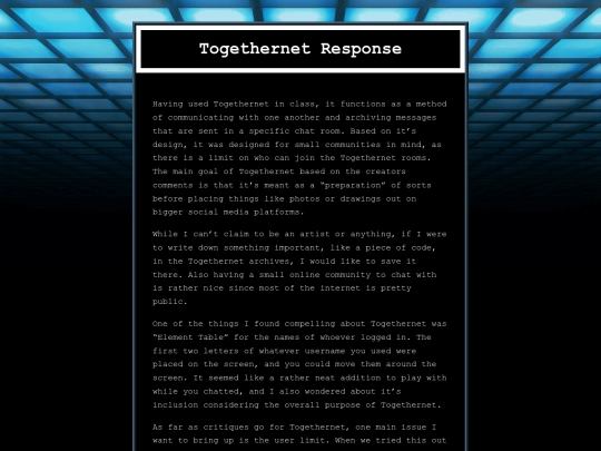 10-12-21-Togethernet-Response screenshot