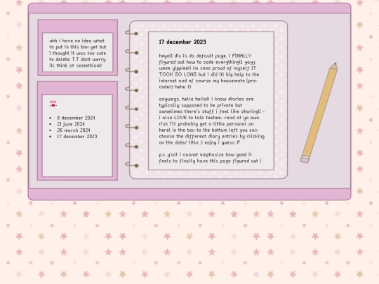 pages/diary screenshot