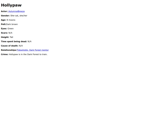 pages/holly screenshot