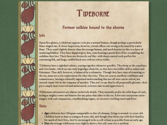 adventurers/races/tideborne screenshot