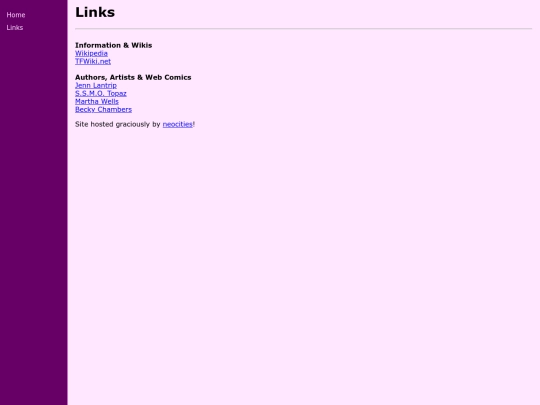 links screenshot