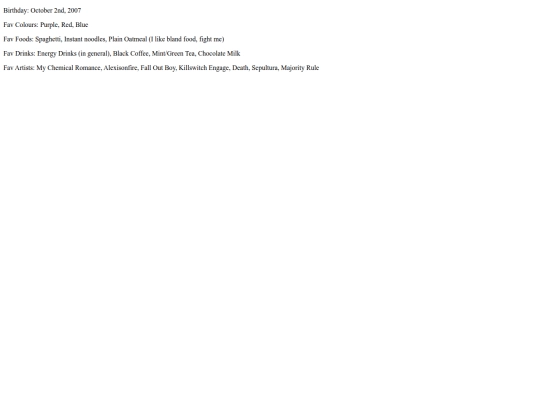 aboutme screenshot