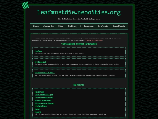 links screenshot
