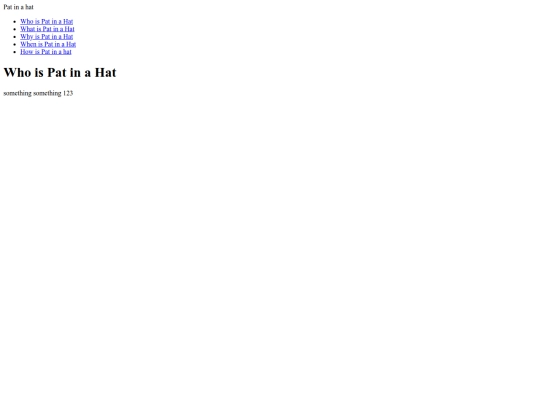 pat-in-a-hat screenshot