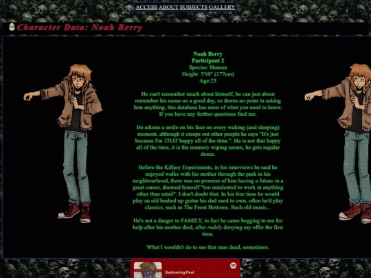 website pages/Noah screenshot