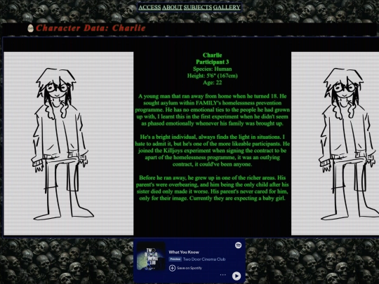 website pages/charlie screenshot