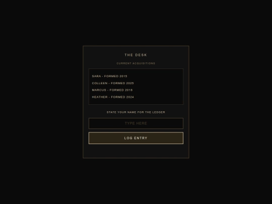 sign-the-ledger screenshot