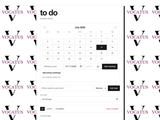 running-todo-list-with-subtasks screenshot