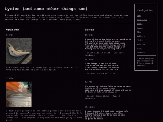 lyrics screenshot
