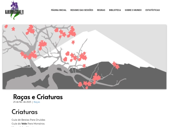blog/raças-e-criaturas screenshot