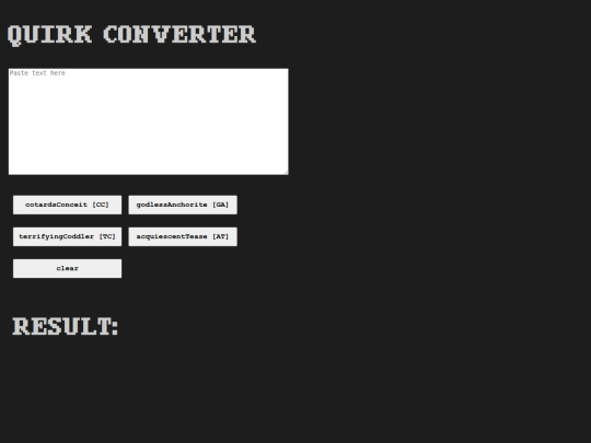 underplayground/quirkconverter screenshot