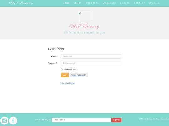 login screenshot