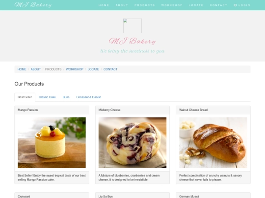 products screenshot