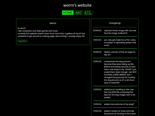 index screenshot