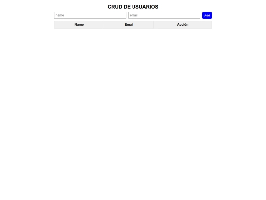 PRIMER CRUD/html screenshot