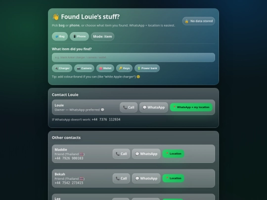 index screenshot