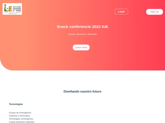 LandingPage screenshot