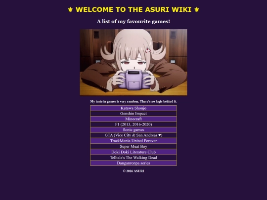 Games screenshot
