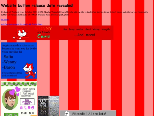 announcement/websitebutton screenshot