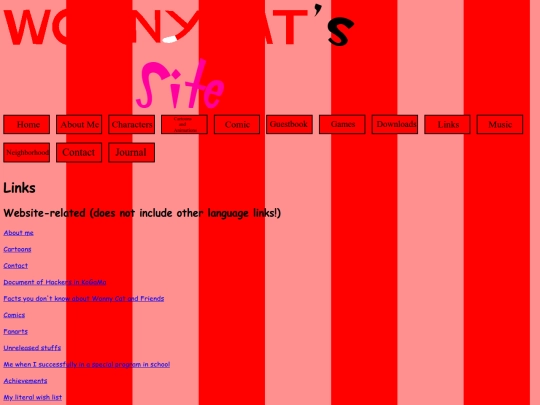 links screenshot