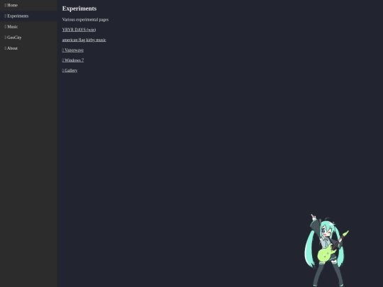 experiments screenshot