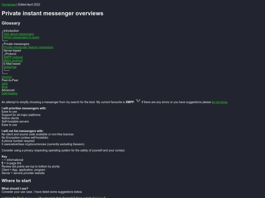 messaging screenshot