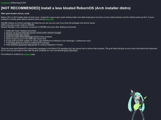 rebornos screenshot