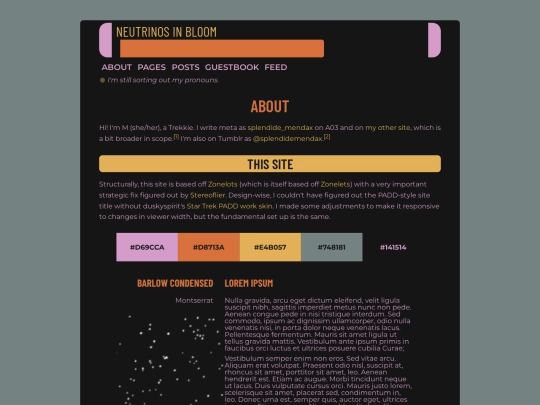 pages/about screenshot