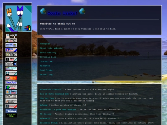 links screenshot